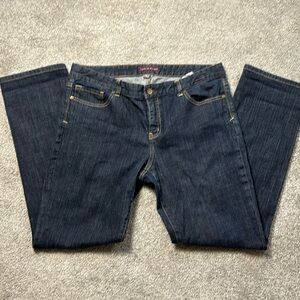 Tommy Hilfiger Low rise dark wash straight leg jeans